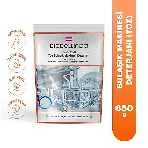 Biobellinda Toz Bulaşık Makinesi Deterjanı 650 G