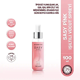 Sasy Pink Işıltılı Vücut Spreyi 100 Ml