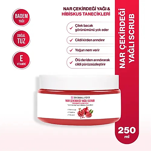 Biobellinda Nar Çekirdeği Yağlı Scrub 250 Ml